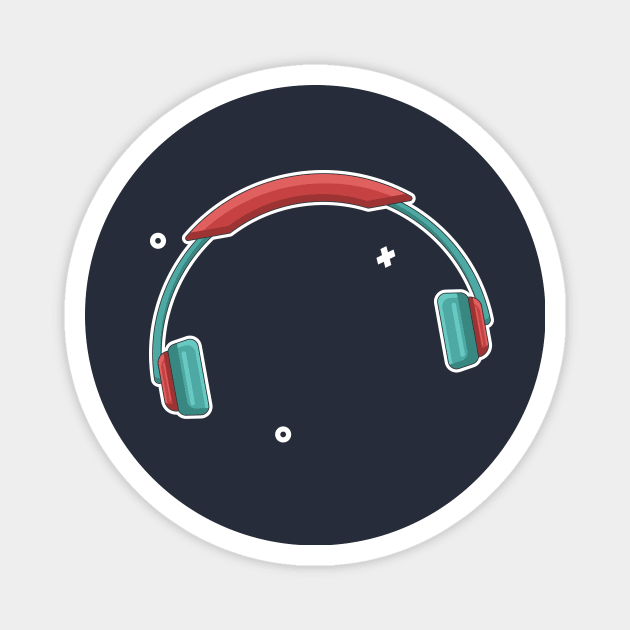 bluetooth earphones Magnet by Linescratches